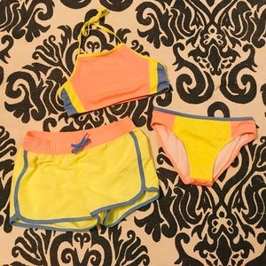 Girls Gymboree Swim Suit Bikini Shorts 7/8 7 8